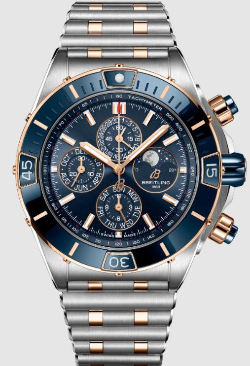 Replica Breitling SUPER CHRONOMAT FOUR YEAR CALENDAR STEEL & GOLD U19320161C1U1 Watch Replica Breitling SUPER CHRONOMAT FOUR YEAR CALENDAR STEEL & GOLD U19320161C1U1 Watch
